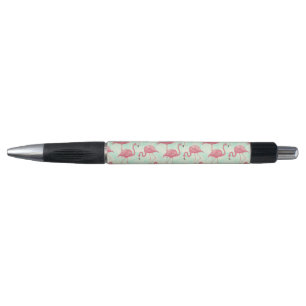 Preppy Chic Elegant Pink Flamingo Pattern Pen