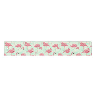 Preppy Chic Elegant Pink Flamingo Pattern Ruler