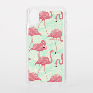 Preppy Chic Elegant Pink Flamingo Pattern Speck iPhone XS Case