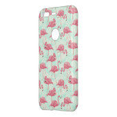Preppy Chic Elegant Pink Flamingo Pattern Uncommon Google Pixel Case (Back/Left)