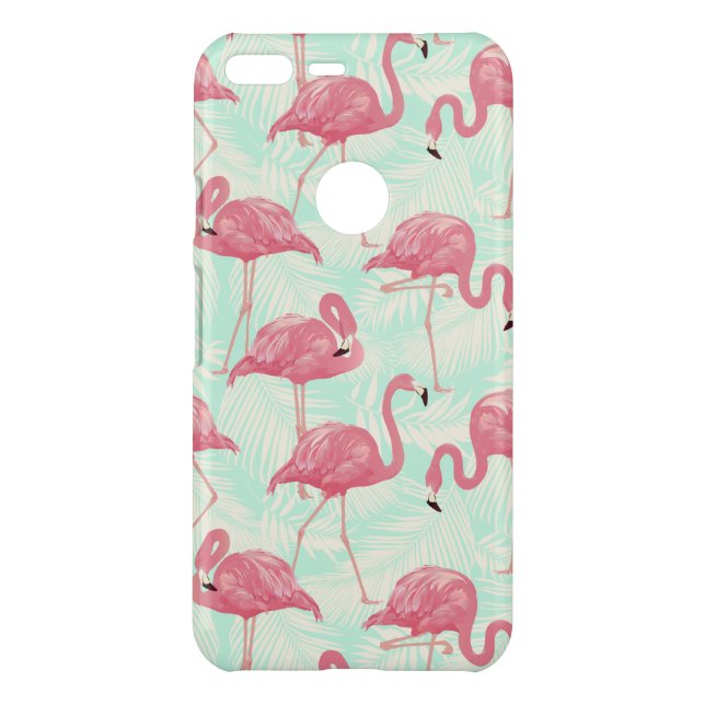 Preppy Chic Elegant Pink Flamingo Pattern Uncommon Google Pixel XL Case (Back)