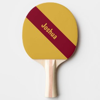 Preppy Chic Red and Yellow Personalized Name