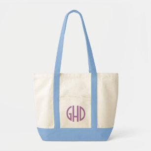 Preppy Chic Triple Monogram Tote Bag