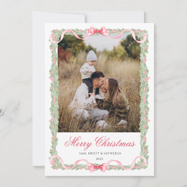 Preppy Christmas Card  (Front)