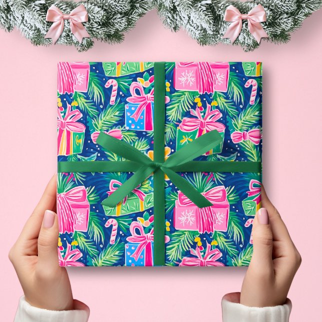 Preppy Christmas Wrapping Paper (Creator Uploaded)