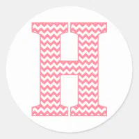 pink letter h