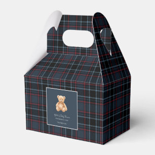 Preppy Classic Teddy Bear Baby Shower  Favor Boxes