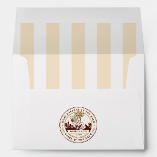 Preppy Club Bach Las Vegas Bachelorette Party Envelope
