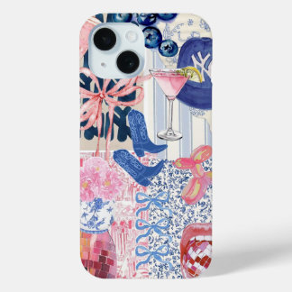 Preppy Collage, Trendy Summer Collage Phone case