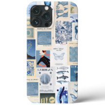 Preppy Collage, Trendy Summer Collage Phone case