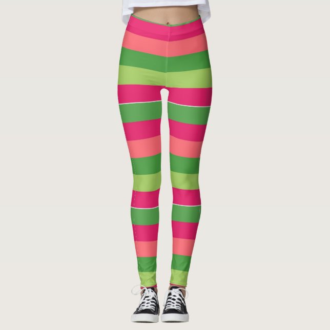 Preppy color leggings (Front)