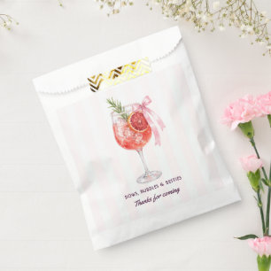 Preppy Coquette Bubbles & Besties Bachelorette Favor Bag