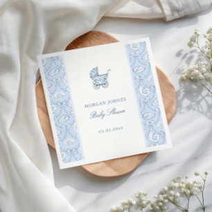 Preppy Coquette Coastal Baby Shower Napkins
