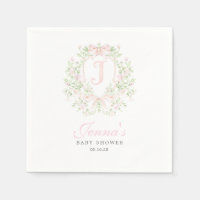 Preppy Crest Baby Shower Invitation