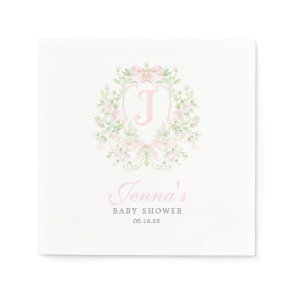 Preppy Crest Baby Shower Invitation Napkins