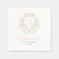 Preppy Crest Baby Shower Invitation