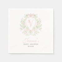 Preppy Crest Baby Shower Invitation