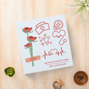 Preppy Custom Nursing 3 Ring Binder