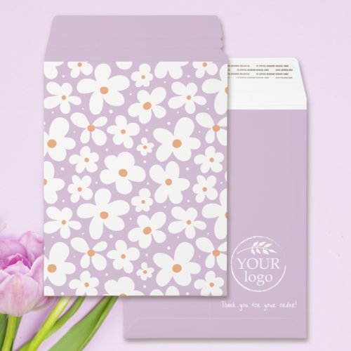 Preppy Daisy Custom Color Small Business Packaging Envelope Mailers