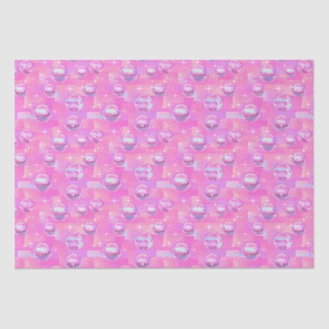 Preppy Disco Ball  Tissue Paper (Front)