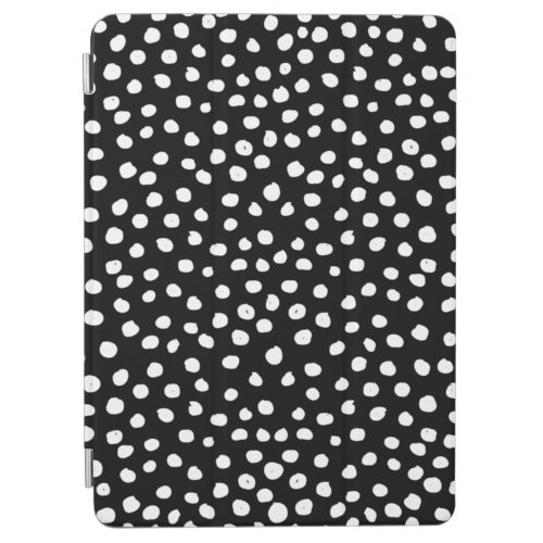 Preppy Dots Modern Black White Animal Print Spots iPad Air Cover