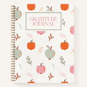 Preppy Fall Apples Gratitude Journal