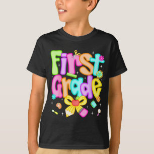 Preppy first grade back to school 1st grade T-Shirt