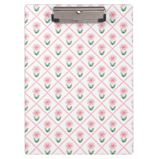 Preppy floral trellis grandmillenial clipboard