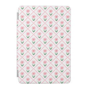 Preppy floral trellis grandmillenial iPad mini cover