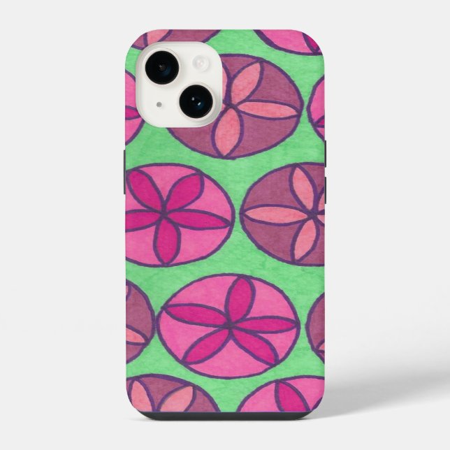 Preppy Flowers Iphone Case (Back)