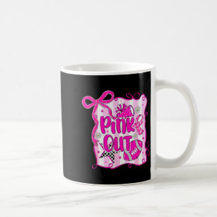 Preppy Football Nk Out Coquette Breast Cancer Chee Coffee Mug