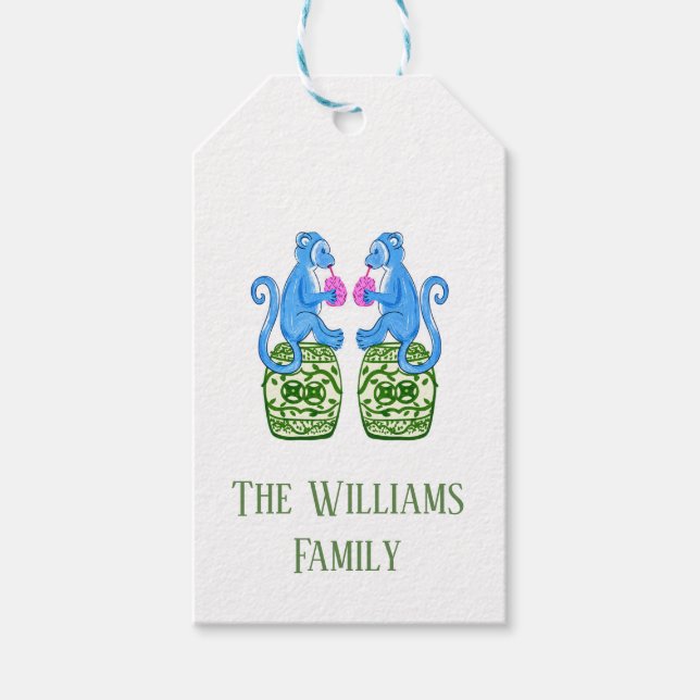 Preppy  gift tags (Front)