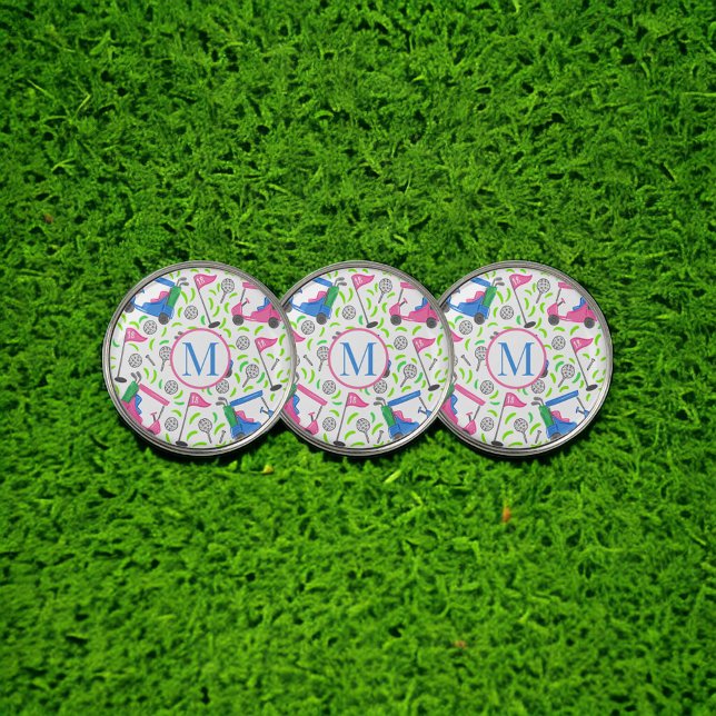 Preppy Golf Carts Personalized Ball Marker (Creator Uploaded)