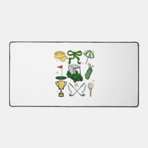Preppy Golf Coquette Desk Mat