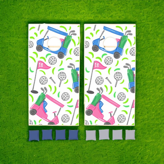 Preppy Golf Cornhole Set (Creator Uploaded)