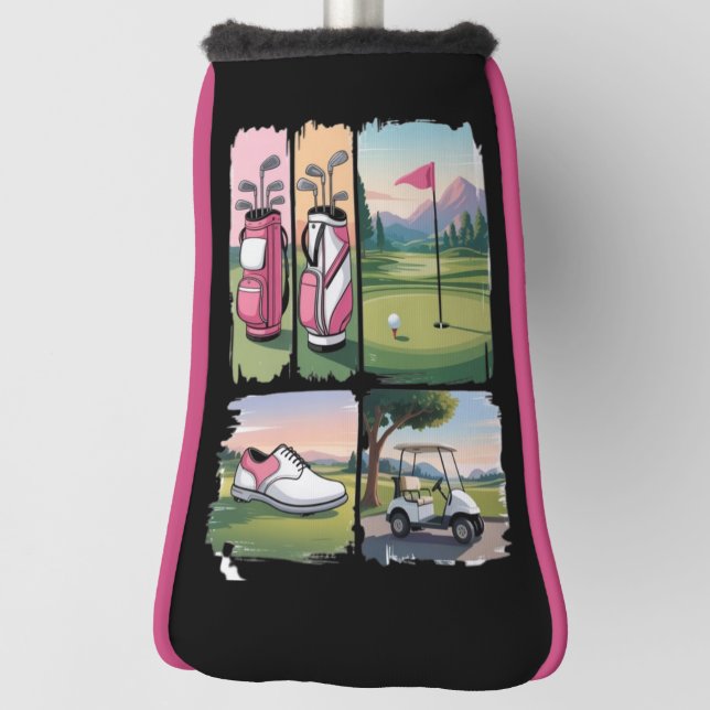 Preppy Golf Funny Golfing Lover Season Tournament  Head Cover (Rotate 90)