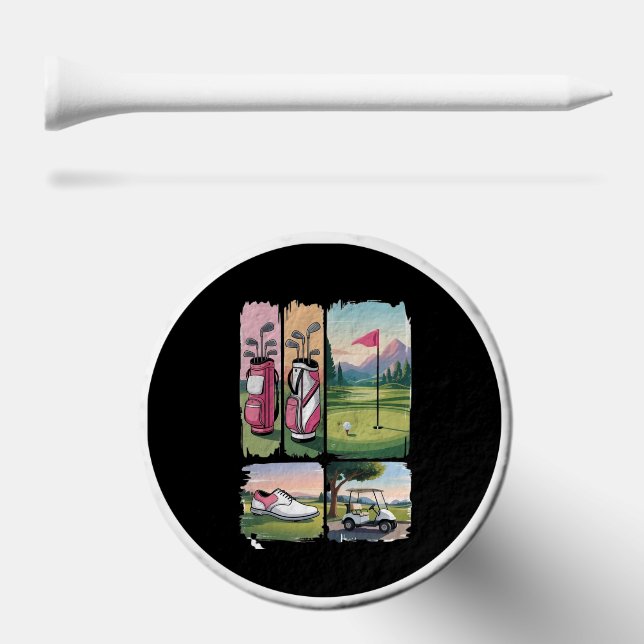 Preppy Golf Funny Golfing Lover Season Tournament  Tees (Combo (Horz))
