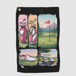 Preppy Golf Funny Golfing Lover Season Tournament Towel