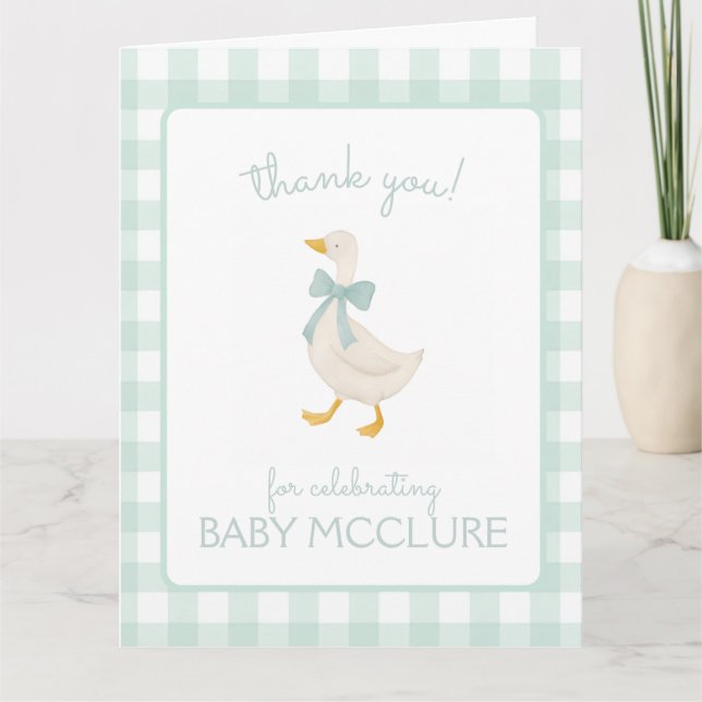 Preppy Goose Thank You Card (Front)