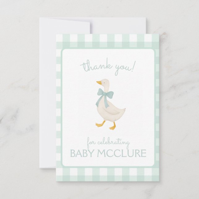 Preppy Goose Thank You Card (Front)
