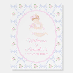 Preppy Grandmillennial Dolly & Me Foam Board Sign