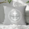Preppy Gray & White Nautical Anchor Monogram