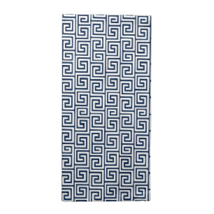 Preppy Greek Key – Navy & White Cloth Napkin