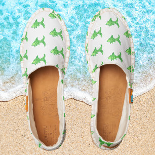 Preppy Green Fish Espadrilles