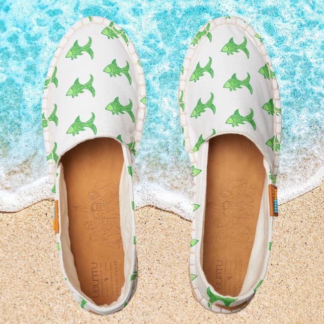 Preppy Green Fish Espadrilles (Creator Uploaded)
