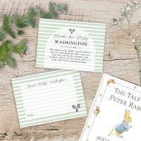 Preppy Green Tennis Baby Shower Book Request