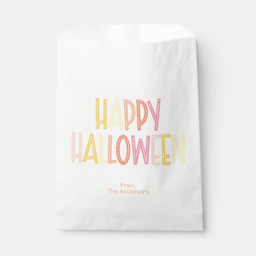 Preppy Happy Halloween  Favor Bag