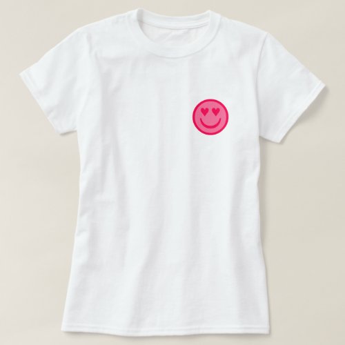 Preppy Heart Happy Face T_Shirt