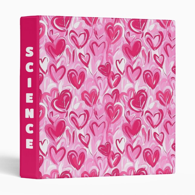 Preppy Hearts Binder (Front/Spine)