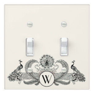 Preppy Heraldic Pineapple Coat of Arms Crest Light Switch Cover